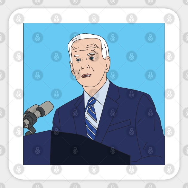 Joe Biden Sticker by mrcatguys